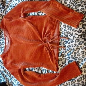 SO Women's Rust Long Sleeve Top